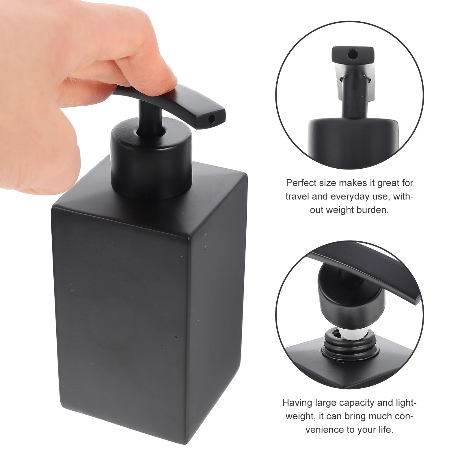 

Soap Body Wash Shampoo Pump Bottle Leakproof Portable Lightweight Lotion Dispenser For Travel Hotel Daily Use 120Ml