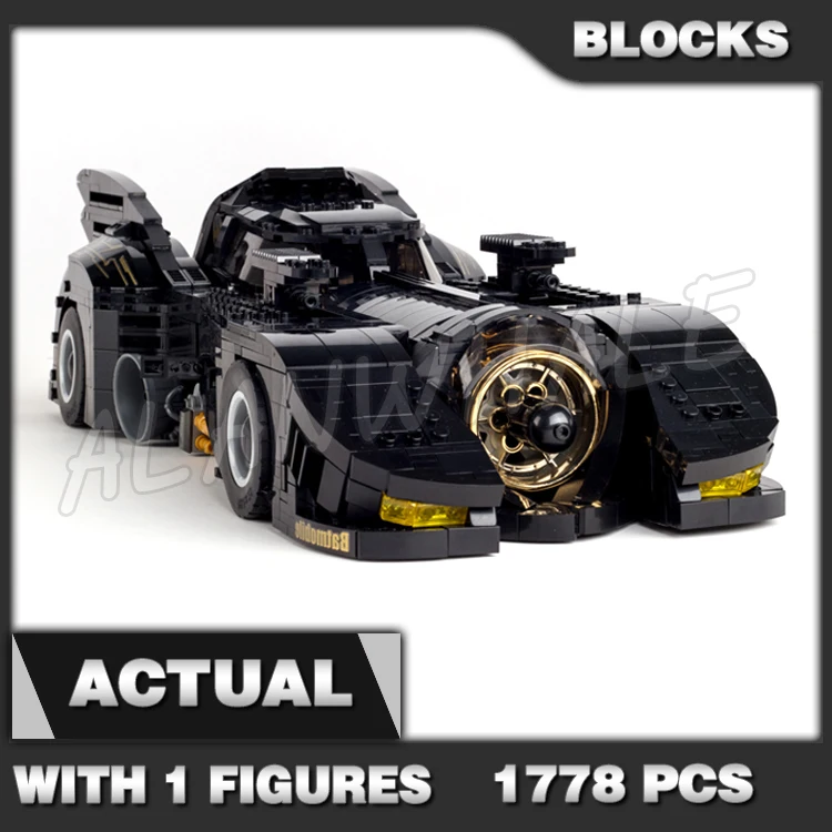 1778pcs Super Fighter The Ultimate 1989 Batmobile Car Activated Pop-up Function 7144 Building Blocks toy Compatible With Model