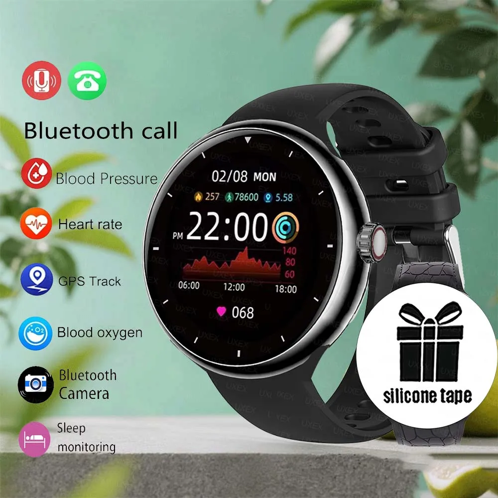 

Trendy 1.5” HD Men Fashion Smartwatch Surprise Gift Wireless Call Health Tracker Custom Photo Wireless Charging Watches Ladies