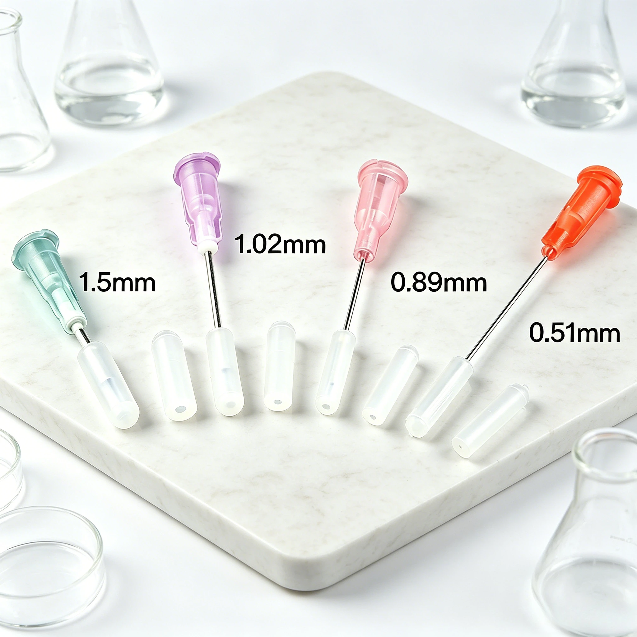 50pcs Silicone Protective Cover for Glue Dispensing Needle – Syringe Cap Prevent Solidifying, Anti-Clog, Air-Tight Seal for Lab