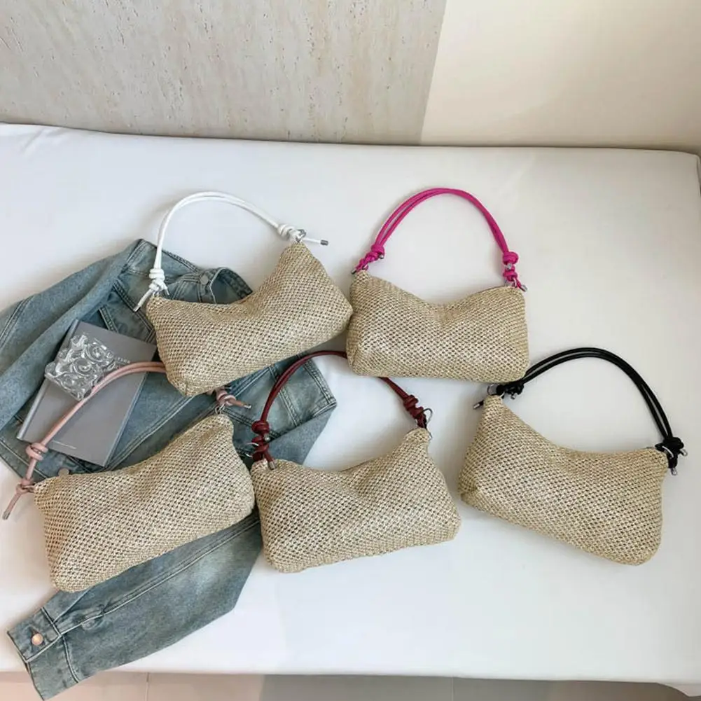 Handmade Braid Shoulder Bag Spring And Summer Women's Bag Large Capacity Tote Stylish And Simple Fashion Handbag