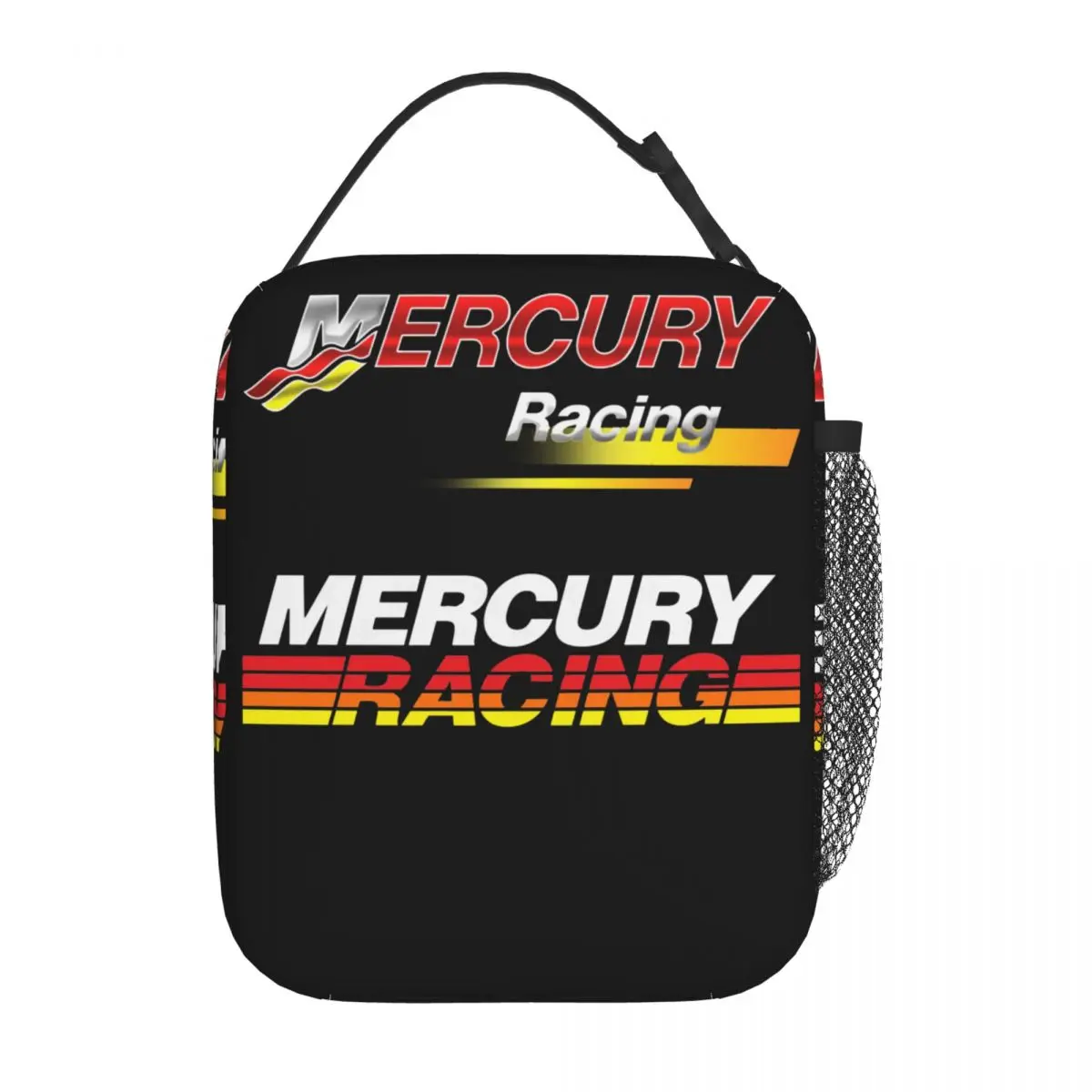 Mercury Racing Insulated Lunch Bag Storage Food Box Portable Thermal Cooler Lunch Box School