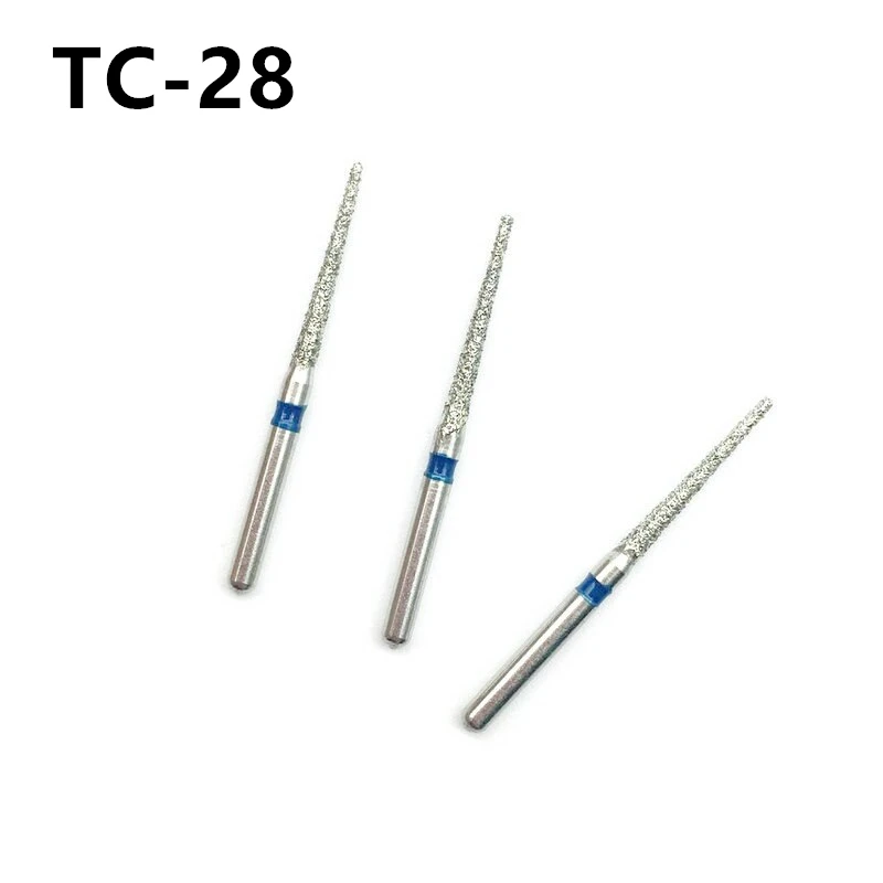 10 Pcs/box Dental High Speed Bur Diamond Polishing Tooth Drill Dentistry Tools TC-28