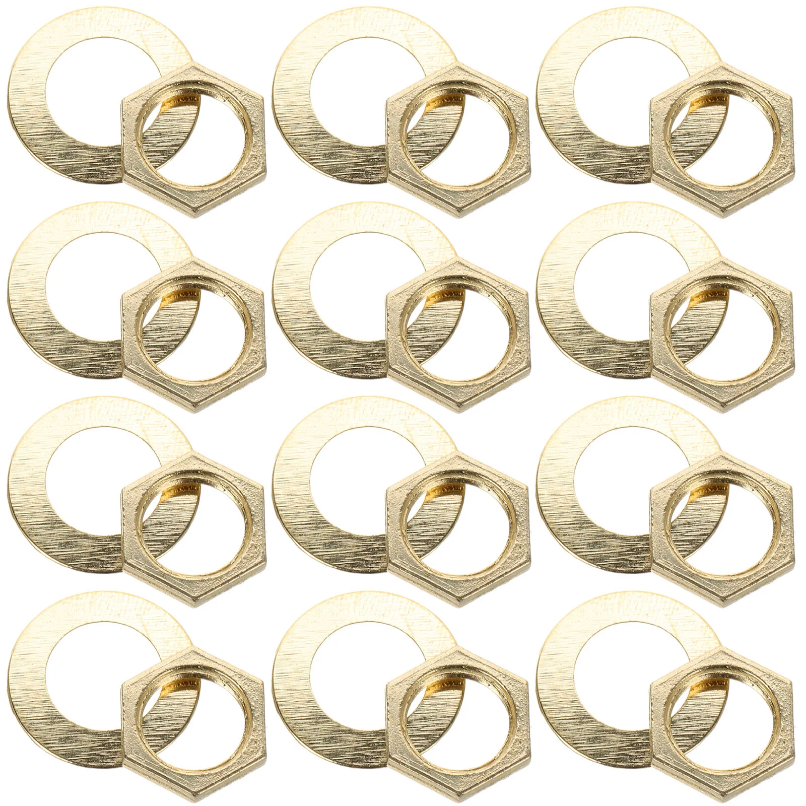 Clock Nut Gasket Washer DIY Kit Apron Mechanism Replacement Washers Metal Quartz