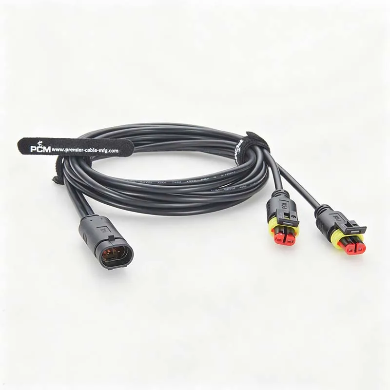 TE Tyco AMP Superseal 2-Pin Y-Split Waterproof Connector Harness for Automotive Sensors