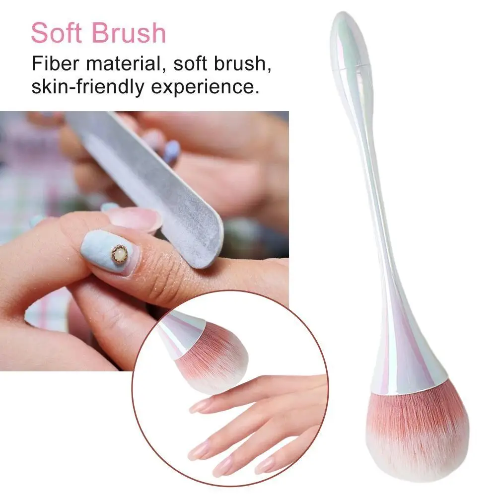

Rose Gold Powder Nail Dusting BrushSmall Waist Soft Head Makeup Remover BrushBlush Blush BrushNail Cleaning BrushNail Tools