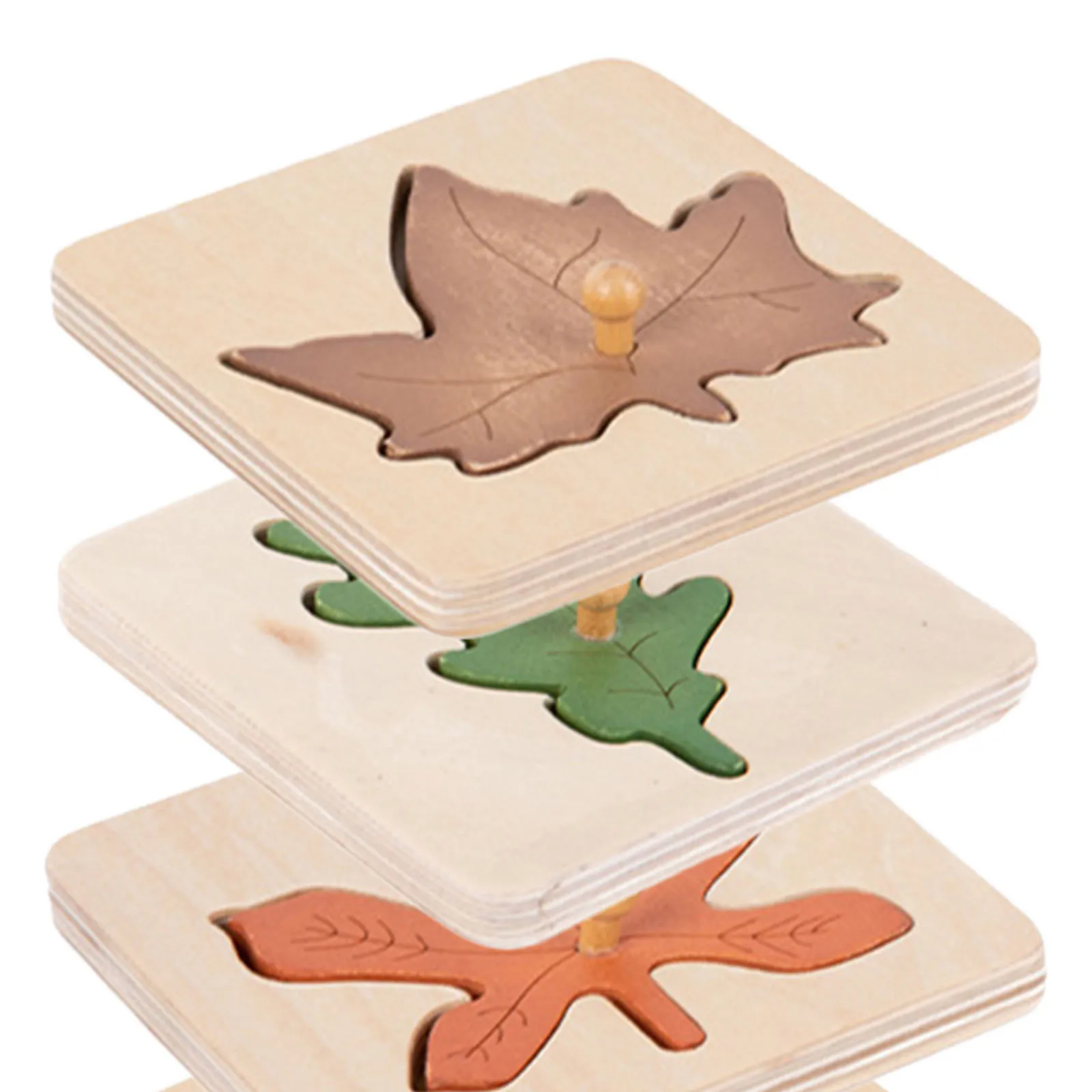 4 قطع من الألغاز الخشبية للأطفال، لعبة مطابقة تعليمية للأطفال الصغار، هدية للتطوير المعرفي