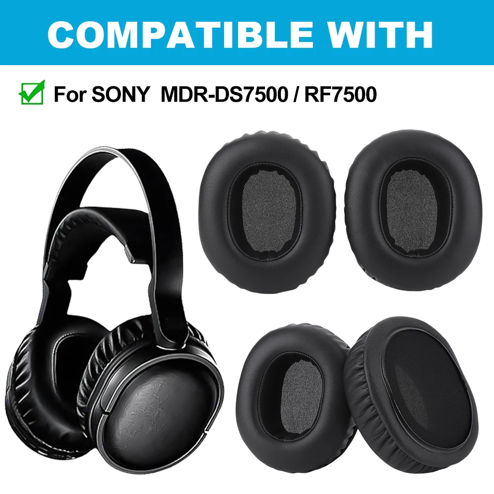 Replacement Ear Pads Soft Memory Foam Cushion for SONY MDR-DS7500 RF7500 Headphones Earpad Headset Repair Part Accessories