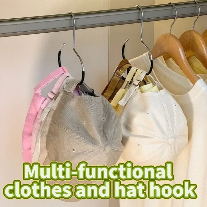 1/10/15/20/30/50pcs Durable Circle Ring Hat Hanger Non-marking Non-slip Hat Storage Hook Scarf Towel Tie Hanging Rack