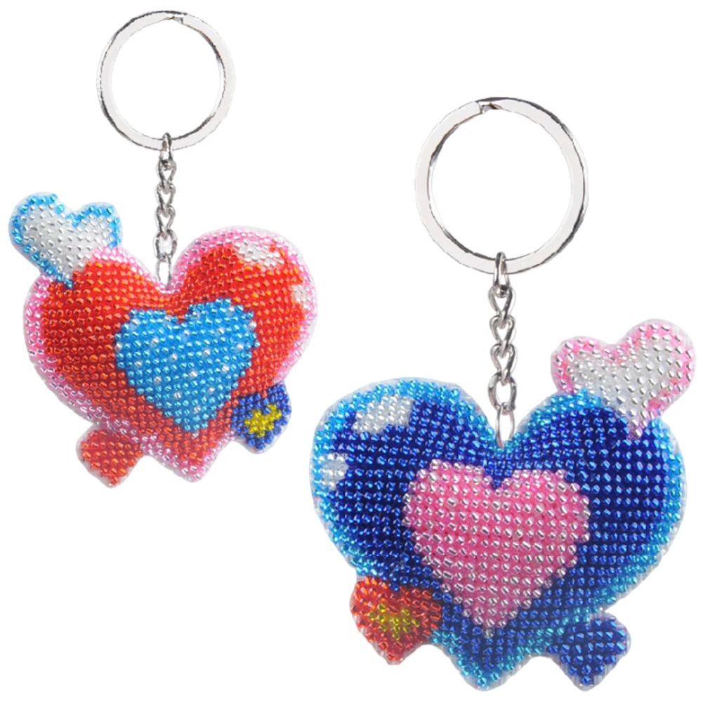 

Animal Heart Lollipop DIY Beads Needlework Keychain Craft Beadwork Embroidery Keychain Craft Gift for Friends