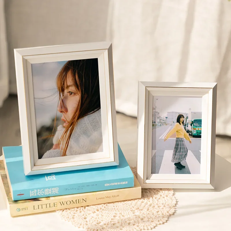 Simple literary creative photo frame 5 inch 6 inch 7 inch 8 inch 10 inch A4 wedding photo couple photo frame wall setting