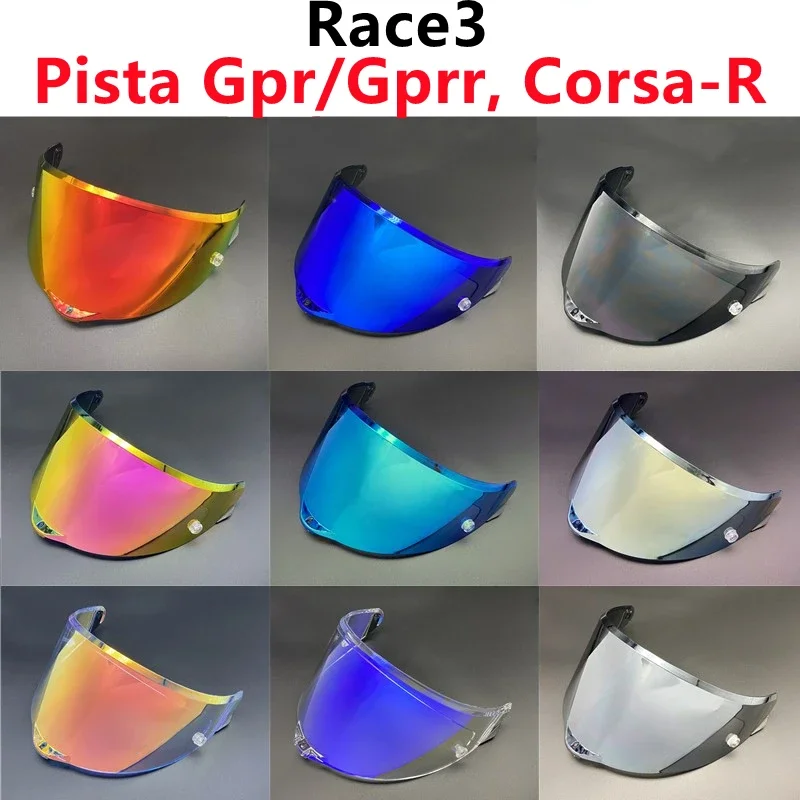 

Козырек для мотоциклетного шлема для AGV PISTA GPR GPRR CORSA R RACE 3, щиток для шлема, защита от ультрафиолета, лобовое стекло, аксессуары для мотоциклов Casco