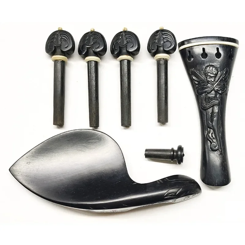 

Violin high-end ebony carving, carving accessories, chord shaft, pull plate, gill drag set