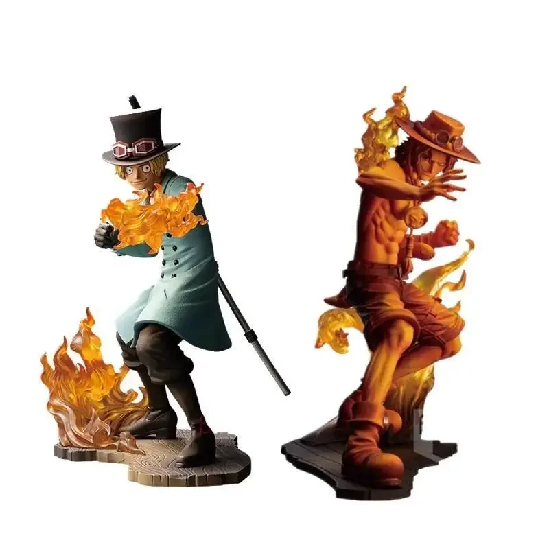 Theaterversion Flammenbindung SABO Ace One Piece Desktop Ornamente Japanische Bandai Banpresto Anime Figur DekorationSTAMPEDE