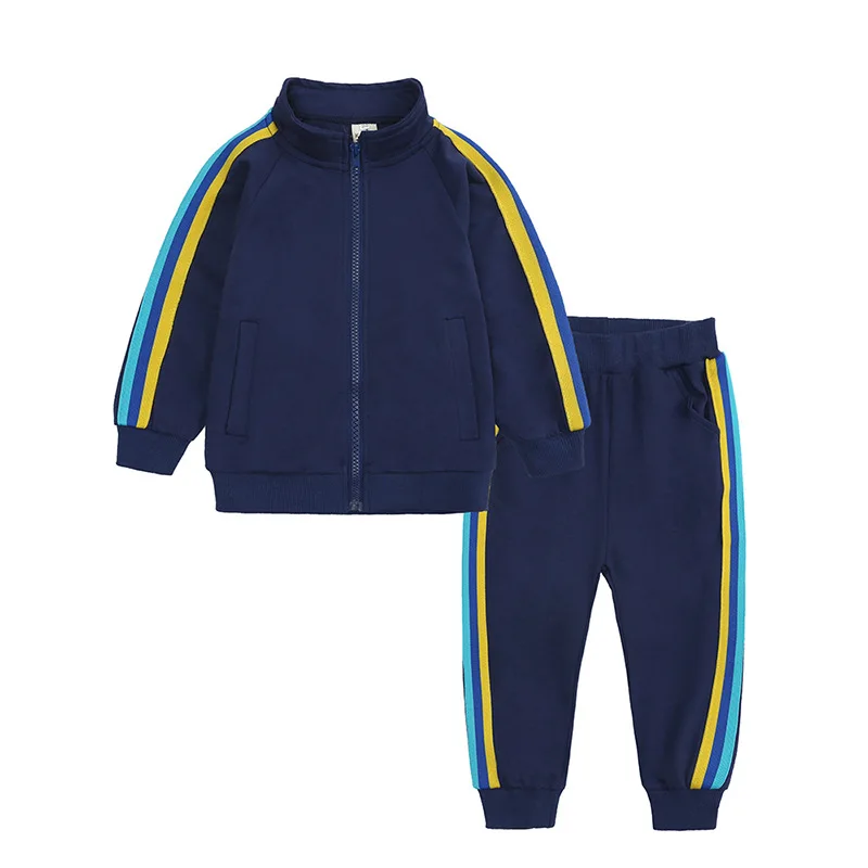 

Clothing Suit Spring Autumn Boys and Girls Fashionable Casual zipper Sportswear Jacket Trousers 1-7 Years Old Children‘ Garments