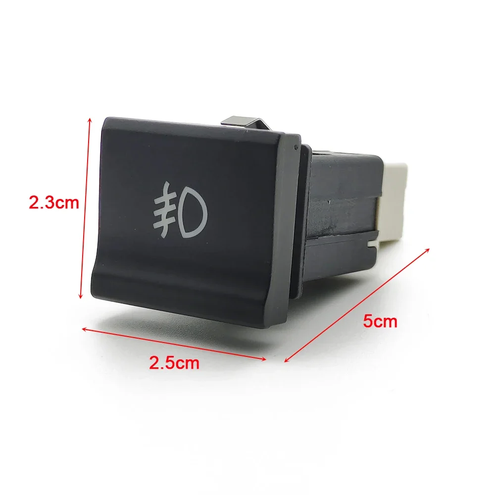 1 Pc Red LED Light Front Fog Light Switch Fog Lamp Button with Wire for VW Polo 6C 2014 2015 2016 Accessories