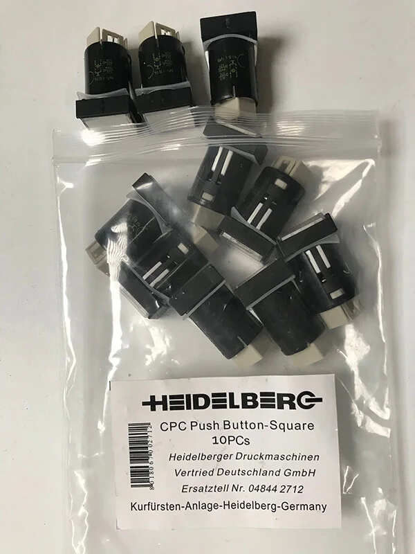10 szt. Oryginalne Nowe Przyciski Konsoli Switch CPC 81.186.3855 do Maszyny Drukarskiej Heidelberg