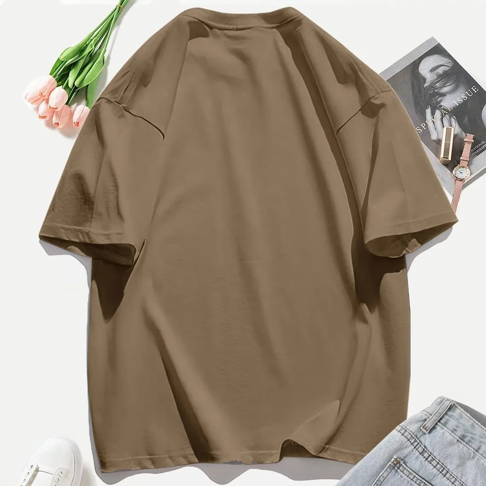 Red Panda Cat Ramen Noodles Printed Cotton T-Shirts Mens Summer Short Sleeve T Shirt Soft Oversized O-Neck Tops Basic Clothes