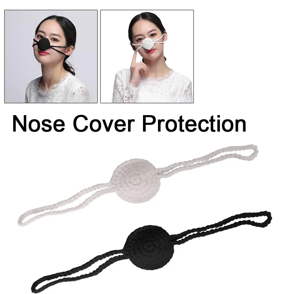Handmade Winter Nose Warmer Extra Soft High Elastic Resistant Cover Protection Nose Nose Cover Adjustable Cold Accessories R9T2