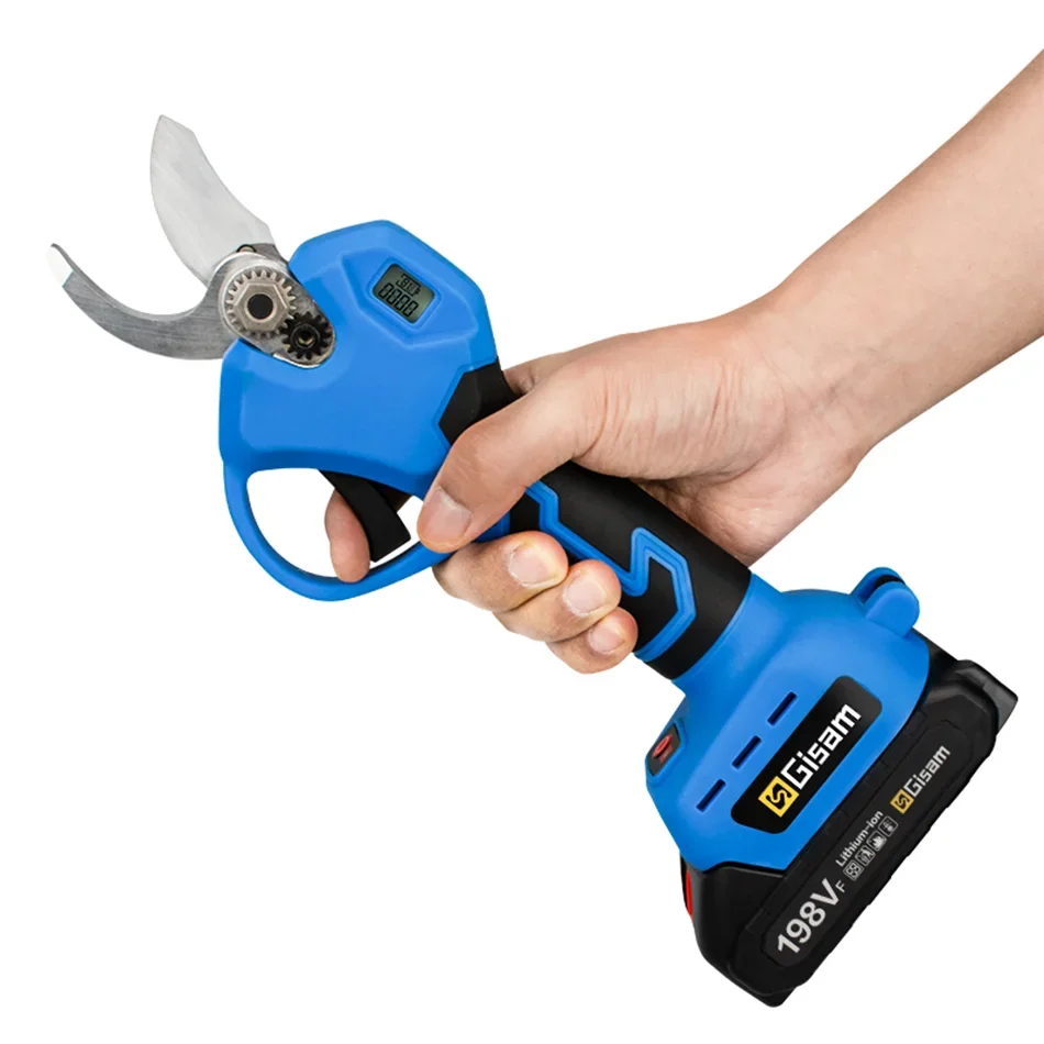 

30mm Brushless Cordless Electric Pruner Shear Fruit Tree Bonsai Pruning Branches Cutter Garden Tools f18V Battery