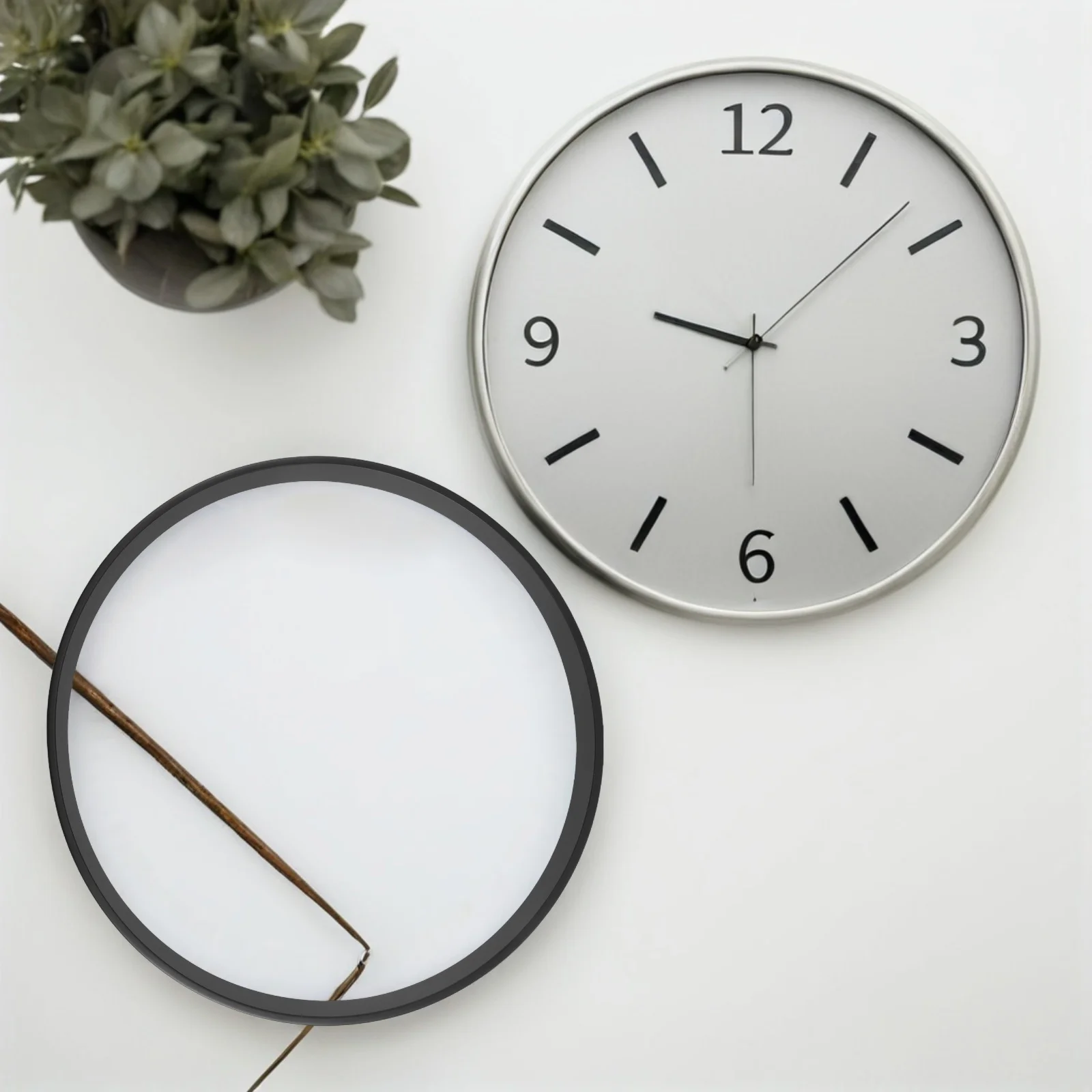 

12-Inch Metal Clock Frame Replacement Wall Clock Parts Accessory Decorative Quartz Shell Spare Round Hard Cover For Indoor Use