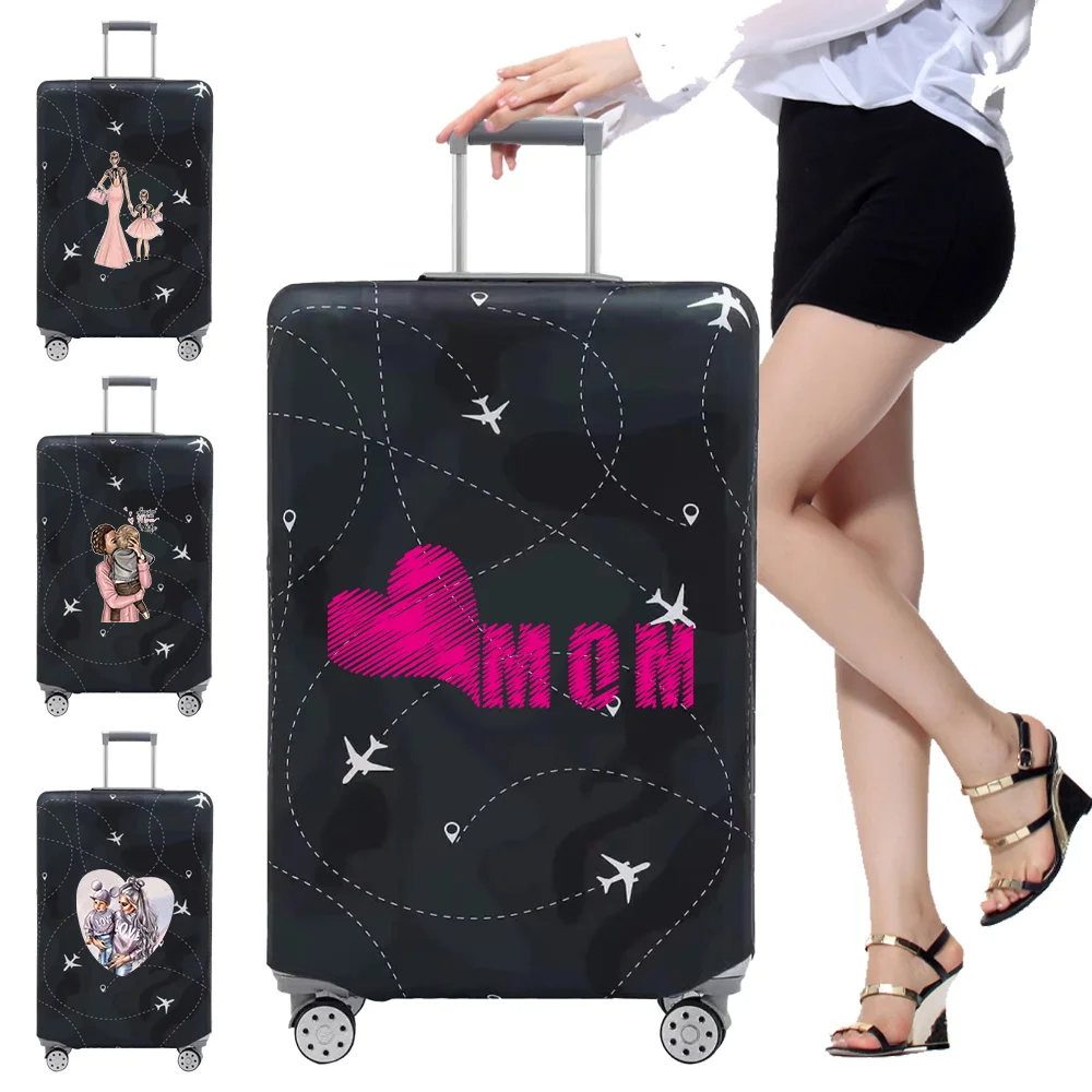 Portable Thick Elastic Luggage Protective Cover Simplicity Dust Cover Anti-Scratch Protective Mom Series Travel Accessories