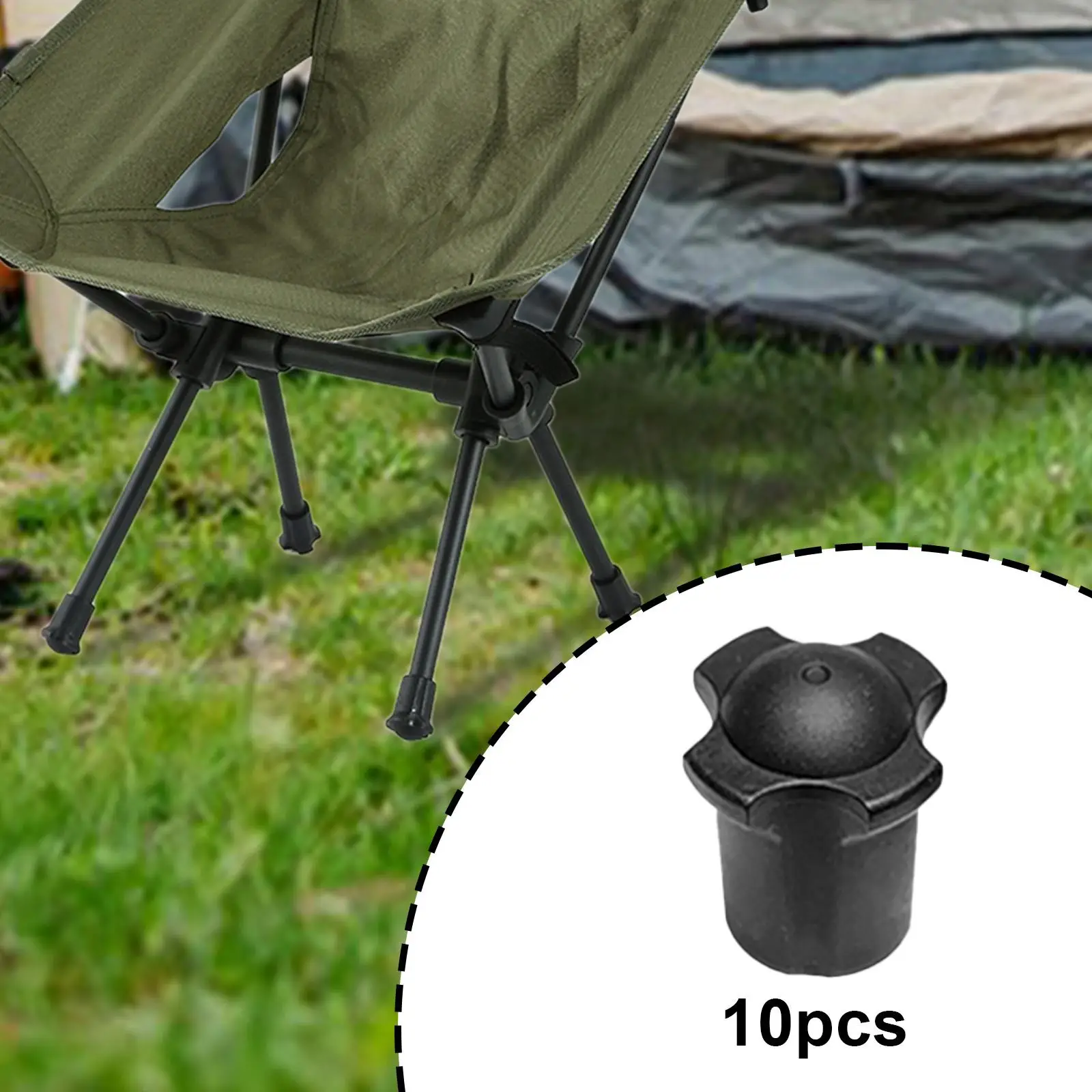 

10Pcs Chair Leg Caps Protective Covers Prevent Scratches Non Slip Slip on Table Leg Socks for Beach Garden Patio Camping Outdoor