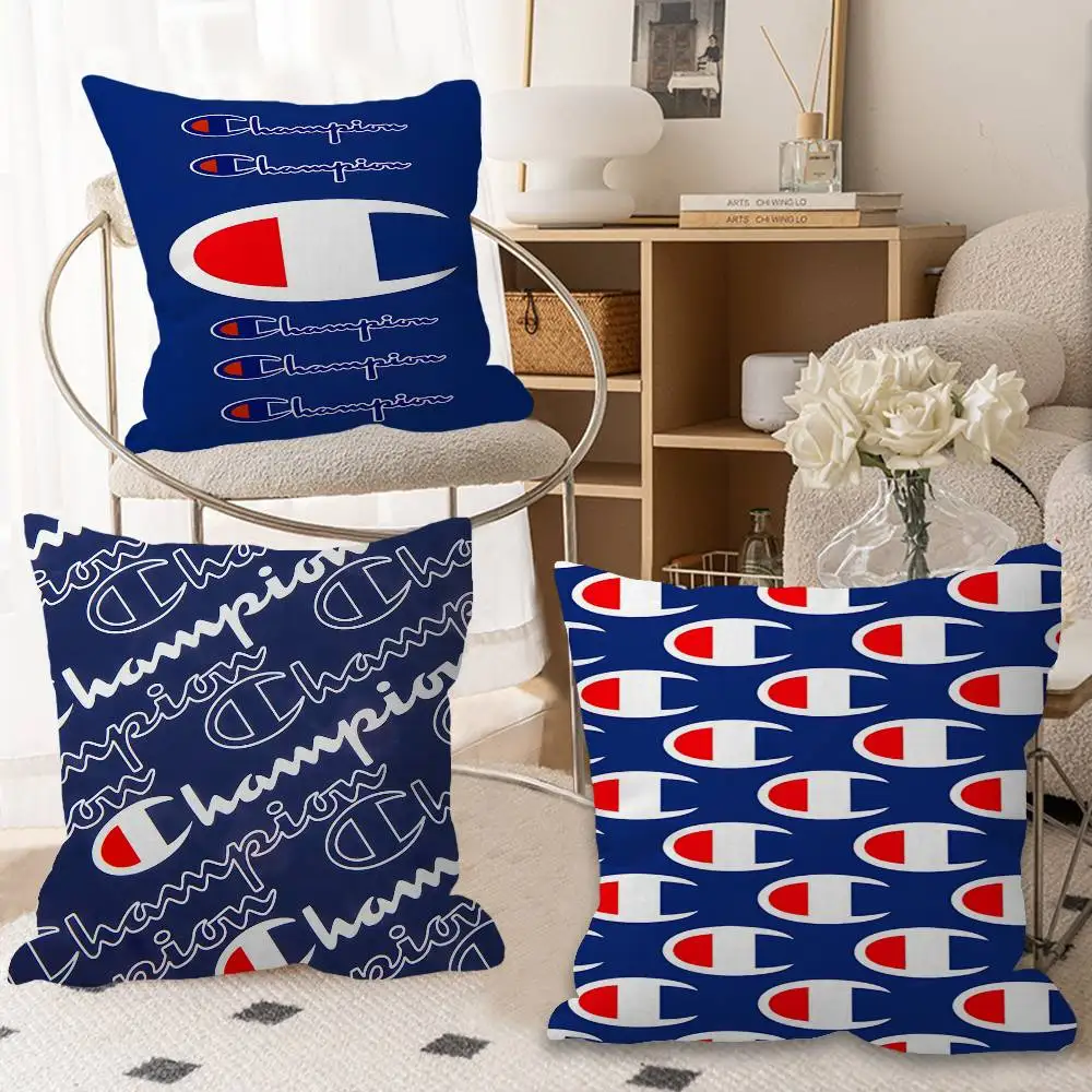 Famous brand C-Champion logo Pillow Cushion Cover Pillowcase Living Room Sofa Home Decor Customized