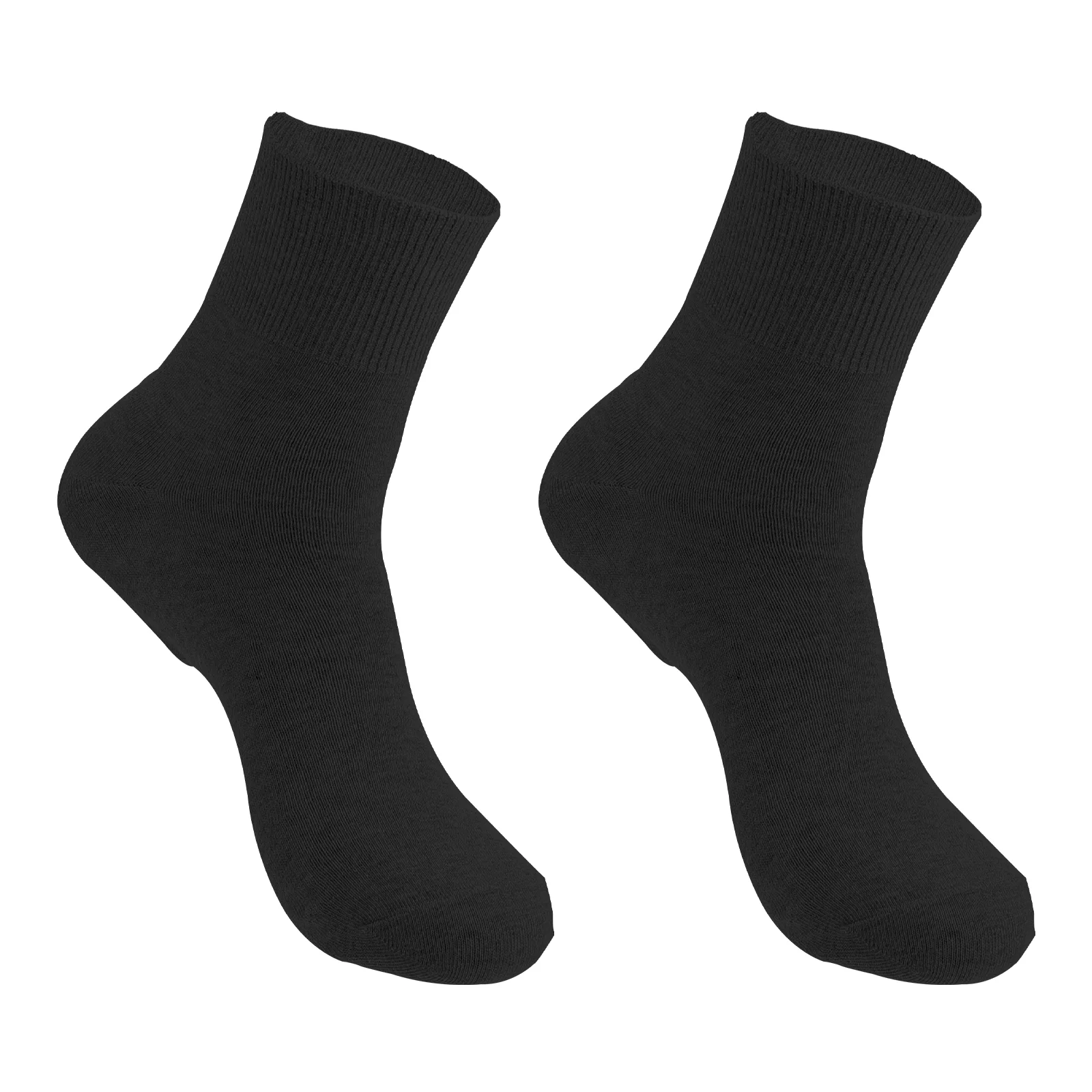 

2 Pcs Heel Sock Man Gel Socks Black Men Pure Cotton Foot Scrubber Brush Moisturizing