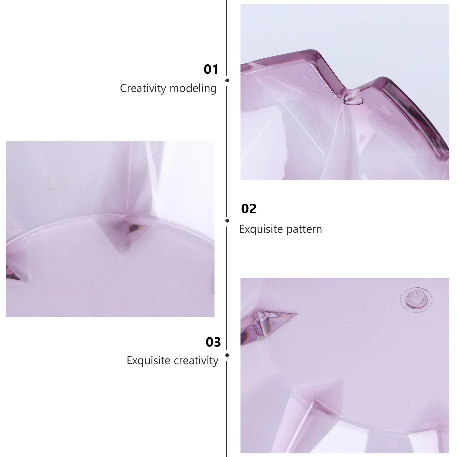 

1Pcs High Quality Plastic Fruit Storage Tray Waterproof Scratch Resistant Creative Candy Plate for Household Fruit Dish