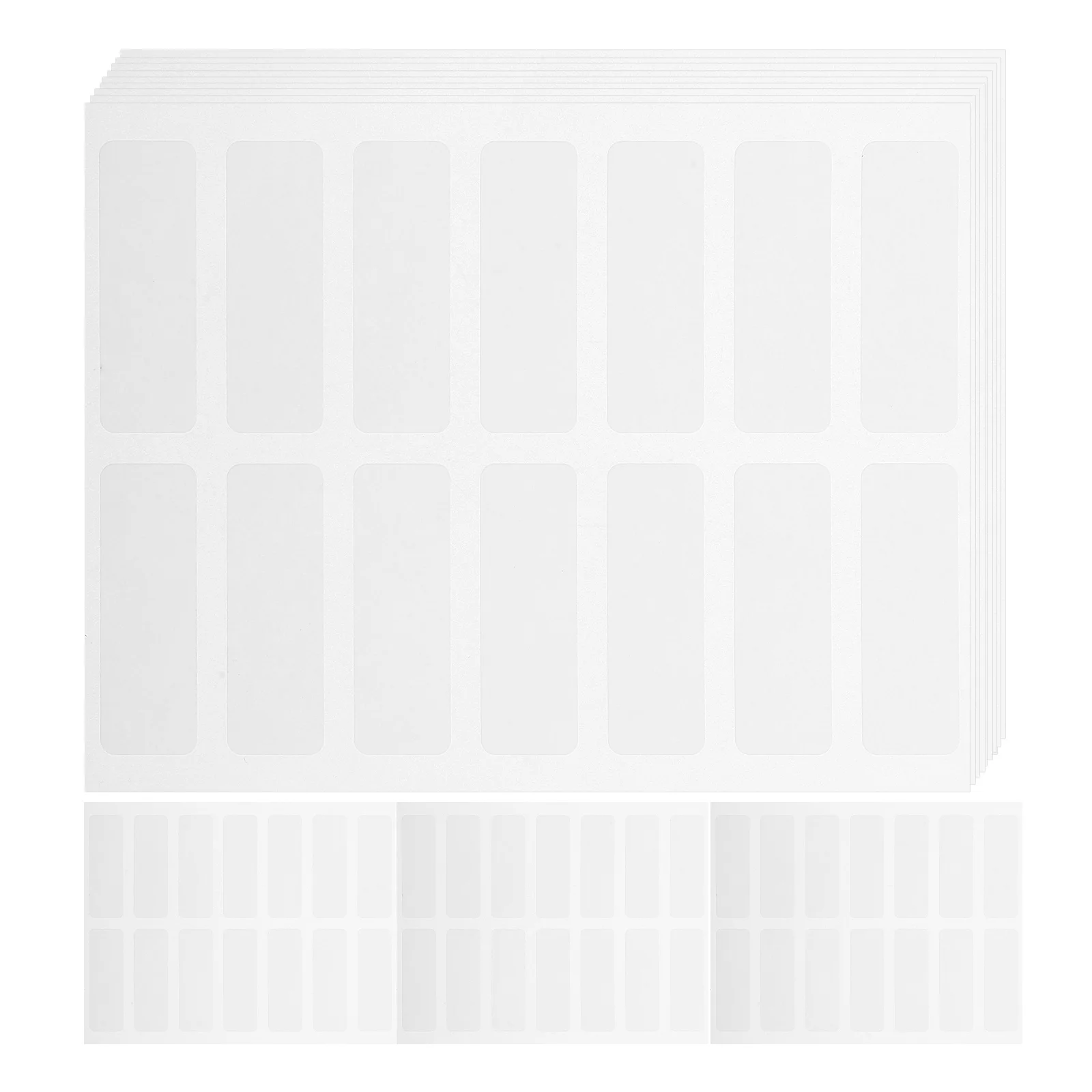 

60 Sheets Self-adhesive Stickers Blank Lable Name Classification Label Sky-blue
