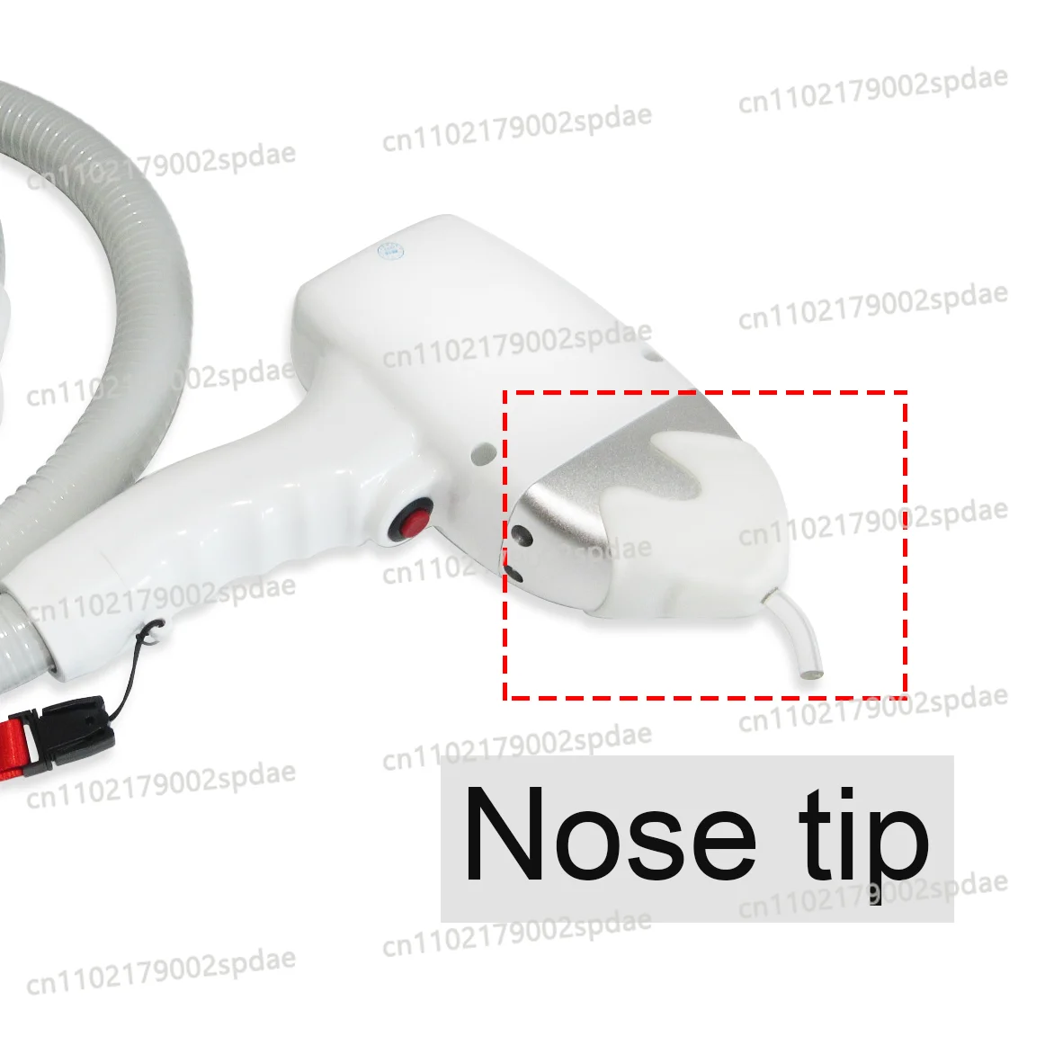 T338 Nose tip for 808 diode laser hand piece ARM 16*30 spare part Nose hair removal aluminum