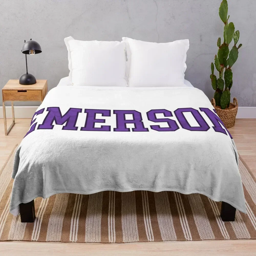 

emerson - tie dye college font Throw Blanket Luxurious Soft Blanket Holiday Gift for Family