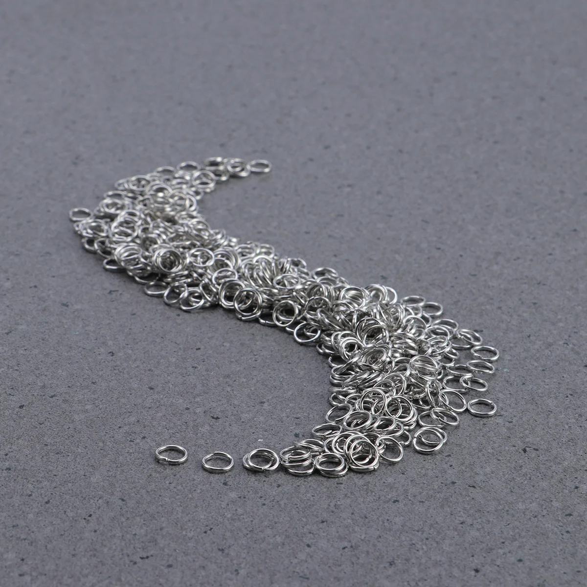 500 PCS 6mm Closed Jump Rings Jewelry Findings for Jewelry Making (Silver) jump ring jewelry silver jump rings