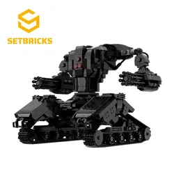 SETBRICKS MOC Mech Tank Hunter Killer Building Blocks High-tech Robot Bricks Model DIY Toys For Kids Boy Birthday Gifts