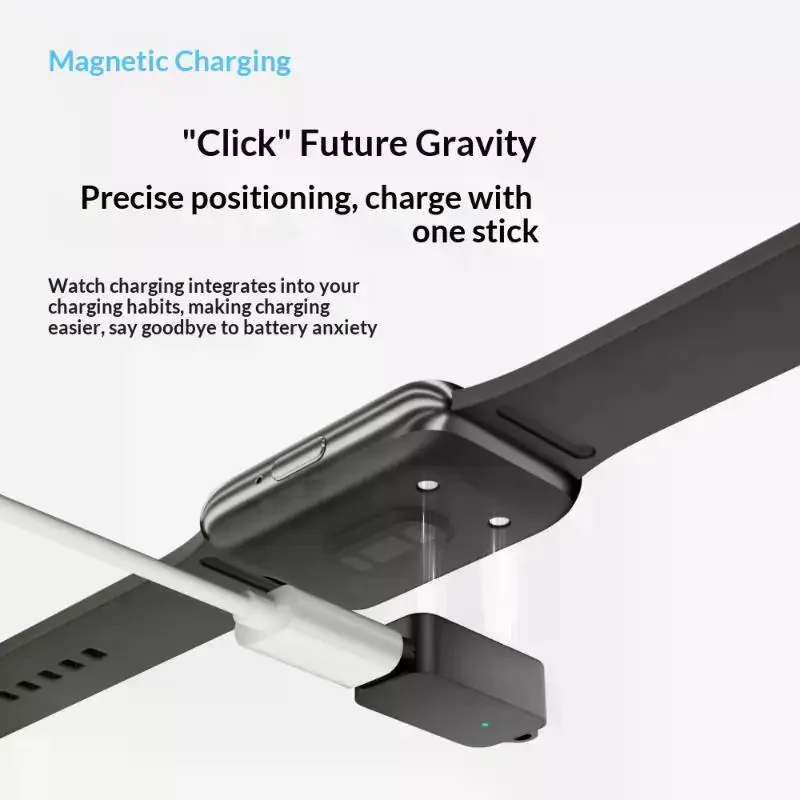 /HTF/Charging Adapter Built-in Keychain Blue Indicator Light Portable Charger Connector For Galaxy Fit3 Smart Watch Magnetic