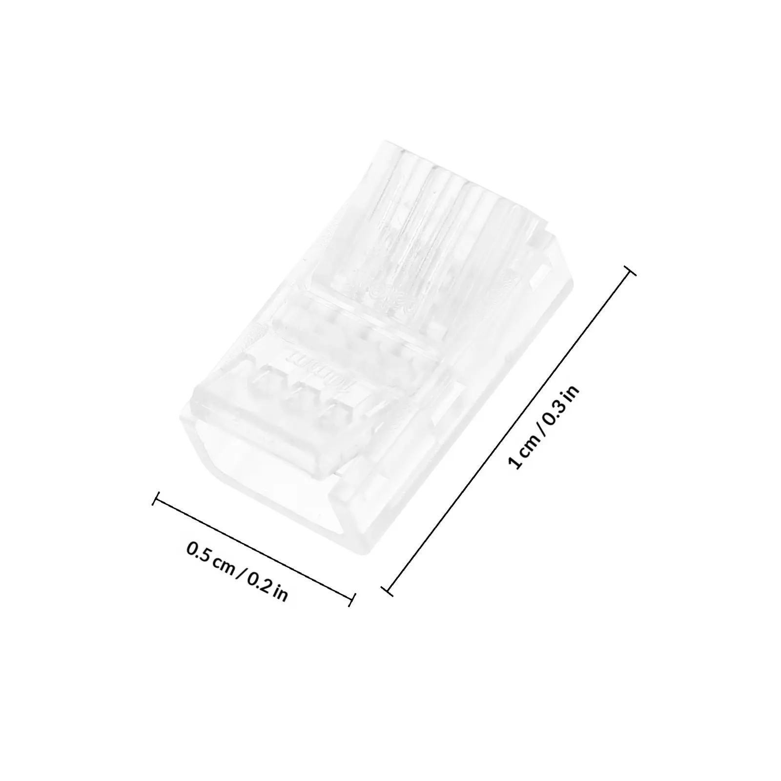 10Pcs LED Corner Connectors 5 Pin Solderless Rgbw Strip Light Connectors for LED Light Strips Easy Transparent ABS