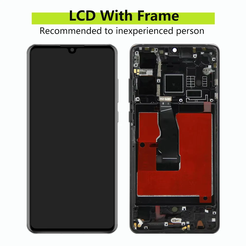 AMOLED Screen P30 LCD display For HUAWEI P30 ELE-L29 L09 AL00 L04 LCD Display with Touch Screen Digitizer With Frame P30 Srceen