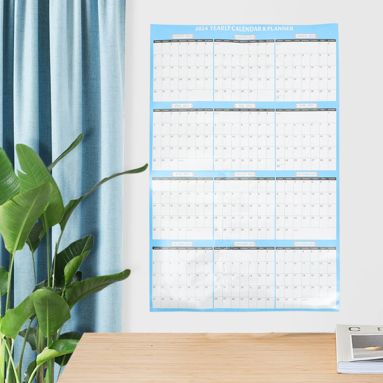 

2024 Wall Calendars Holiday 2024 Monthly Planner Calendar Appointment Hanging Calendars 2024 Year Calendars Home Office