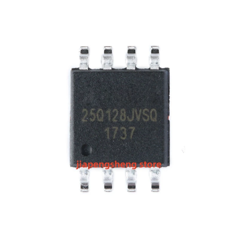 Chip memori asli, W25Q128JVSSIQ, SOIC-8, 128MB Flash, baru, asli, 5 buah