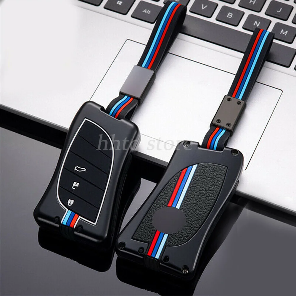 

Zinc Alloy Remote Start Car Key Case Cover Fob Holder Shell Protector Accessories Keychain Skin For Lexus ES IS LS NX RX ES350