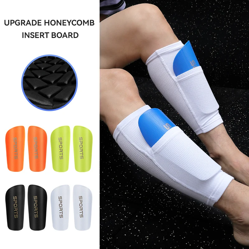 

Honeycomb Football Leg Protector Thickened Fixed Insert Plate Breathable Sports Running Insert Plate Knee Protector for Men