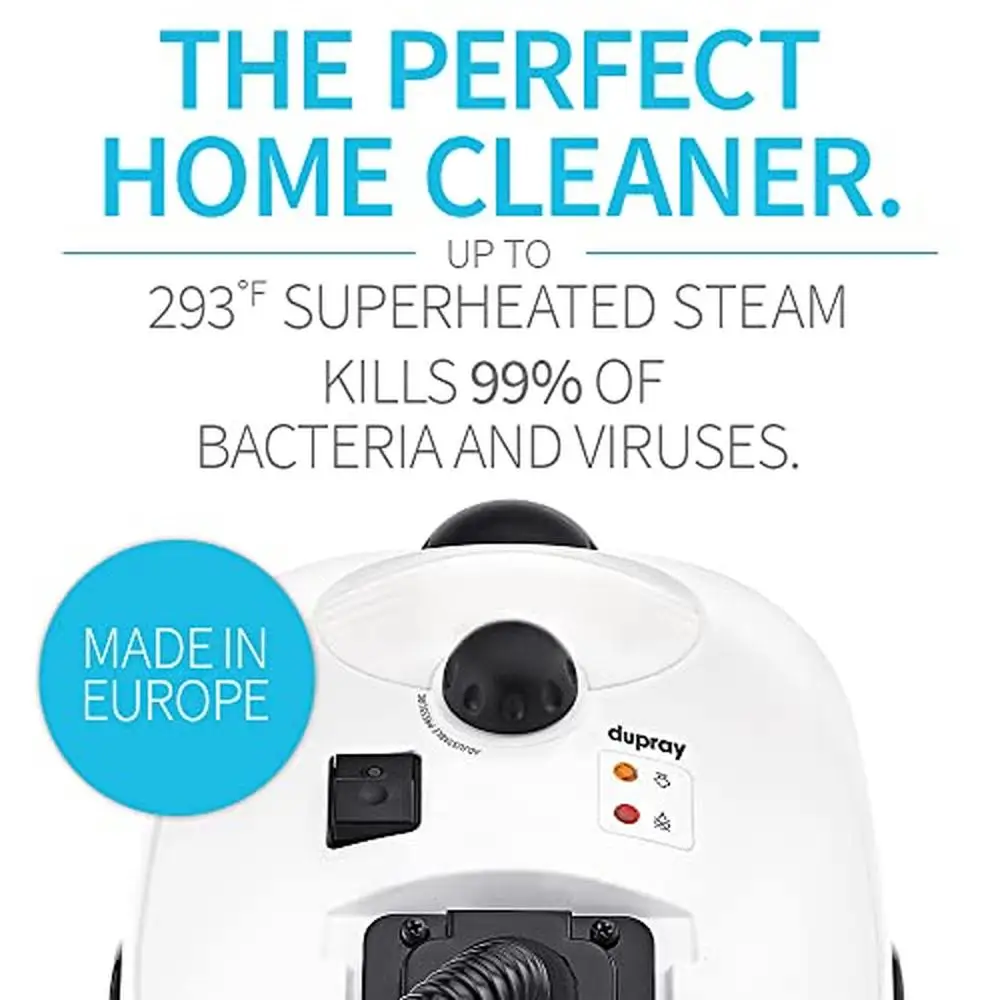 Steam Cleaner Kills 99.99% Bacteria Viruses Disinfection 40mins Cleaning Time 14-Piece Kit Powerful Superheated Steam Adjustable