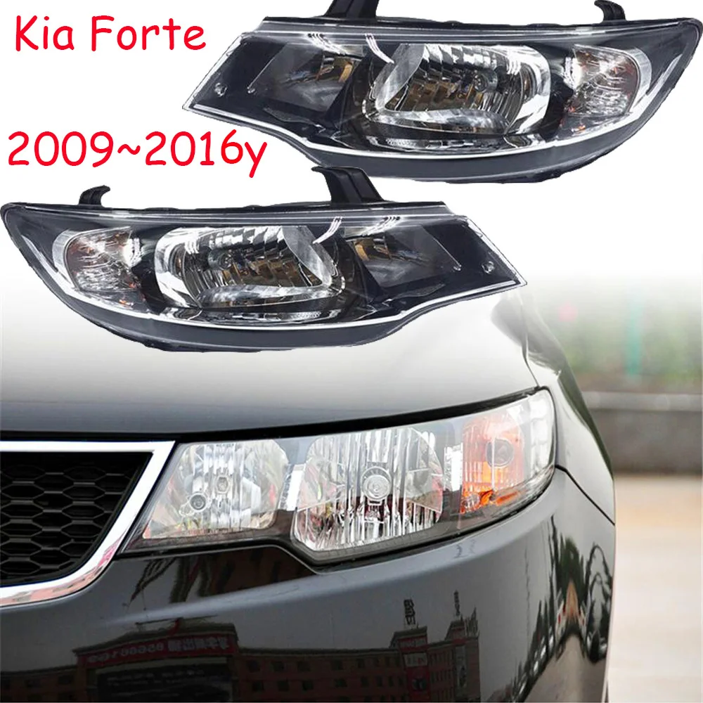 1pcs Car Bumper Head Light For KIA Forte Headlight 2009~2016y Cerato Halogen Bulb Headlamp Forte Fog Light