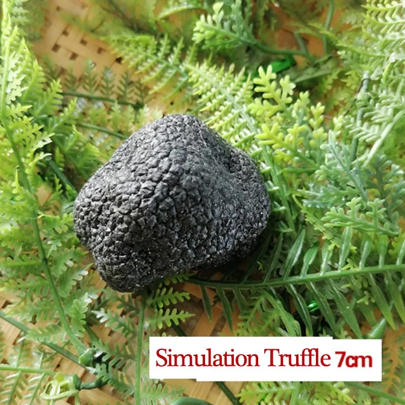 Black Simulation Truffle Artificial Food Vegetables Mushroom Model Fake Vegetable Cabinet Decoration Photography Props Kitchen