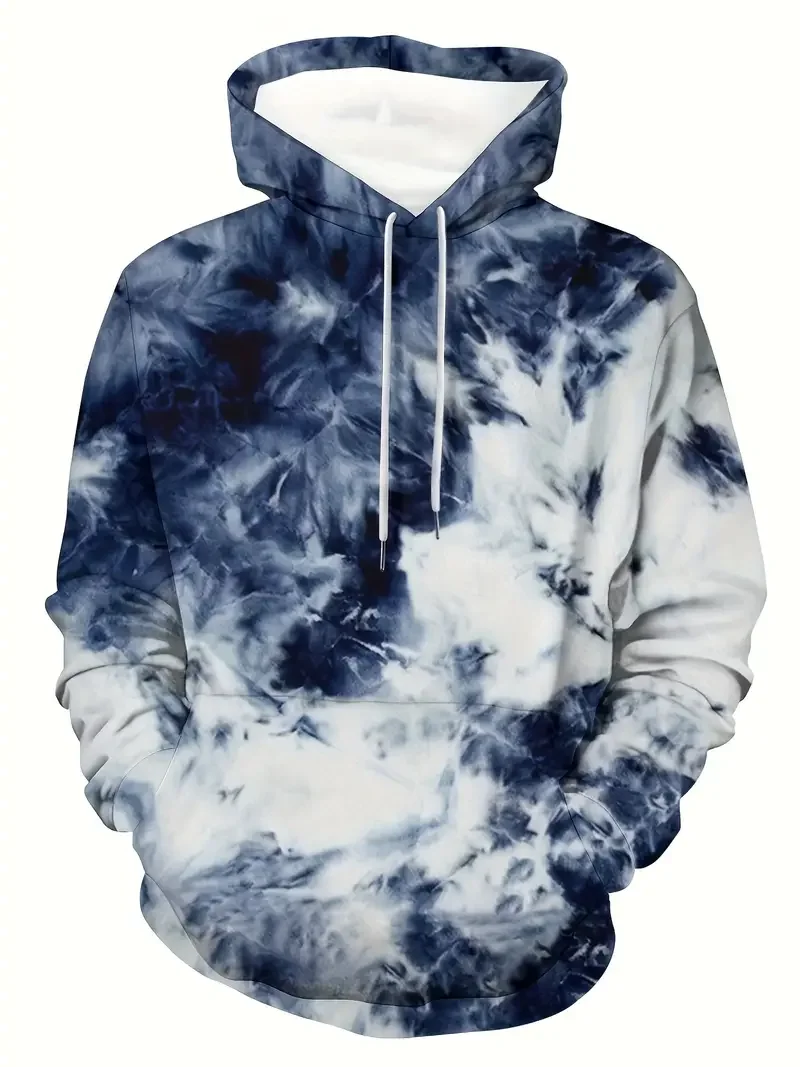 

Men's Hoodie Sweatshirt Hooded Shirt Y2k Tie Dye Print Daily Pullover Sports Harajuku Streetwear Autumn Top Clothing Hoodies