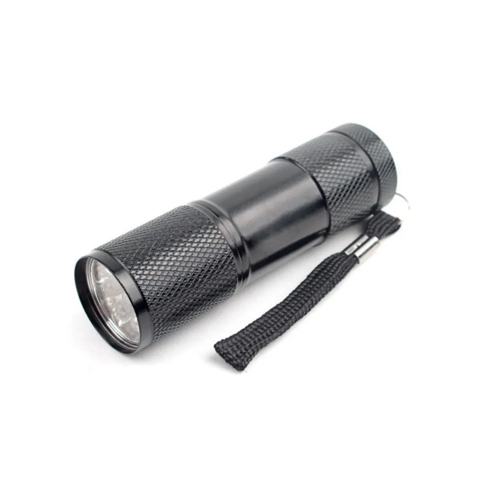 6pcs UV LED Flashlight 395nm for Nail Gel Curing, Black Light Torch, Portable Aluminum UV Lamp