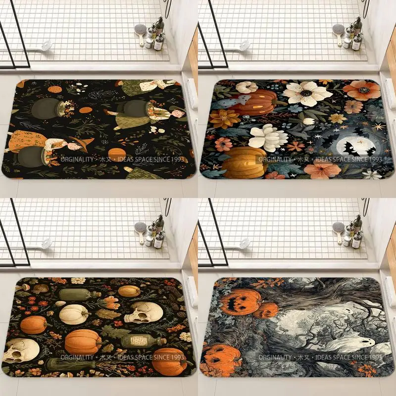 

Whimsical Witch Pattern Mat Living Room Decoration Home Sofa Non-Slip Carpet Study Bedroom Tatami Children'S Soft Floor Mat