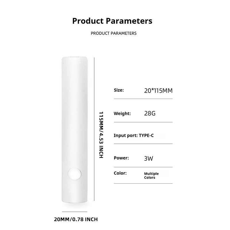مصباح أظافر صغير للعلاج بالأشعة فوق البنفسجية لأظافر جل لطلاء الأظافر ومجفف أظافر USB لعلاج سريع مصباح أظافر LED محمول باليد