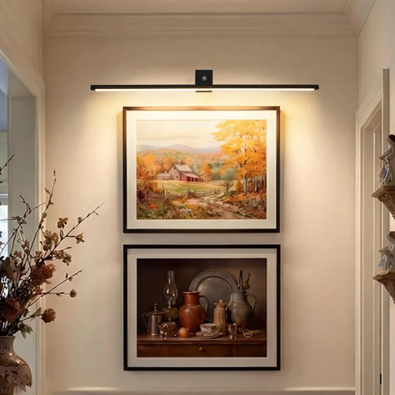 Nordic Dimmable LED Picture Lights Paintings Portrait Wall Lamps with Touch Switch Hard-wired Touch Switch Dimming Wall Sconce